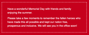 Memorial Day 